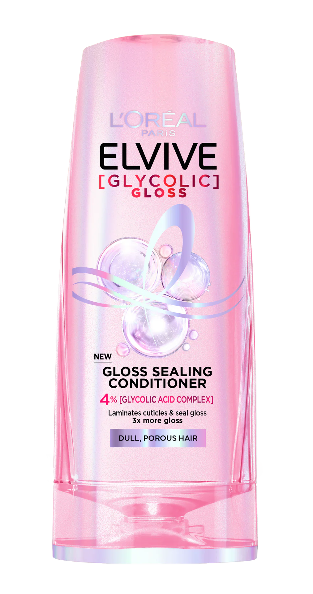 Elvive Glycolic Gloss Extra Gloss Conditioner with 4% Glycolic Acid for Dull and Porous Hair 360ML