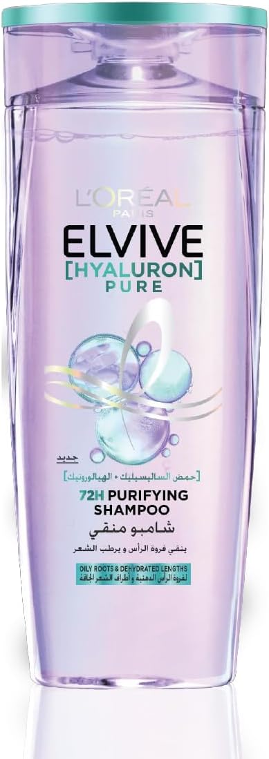 Elvive Hyaluron Pure Purifying Shampoo for Oily Hair 400ML