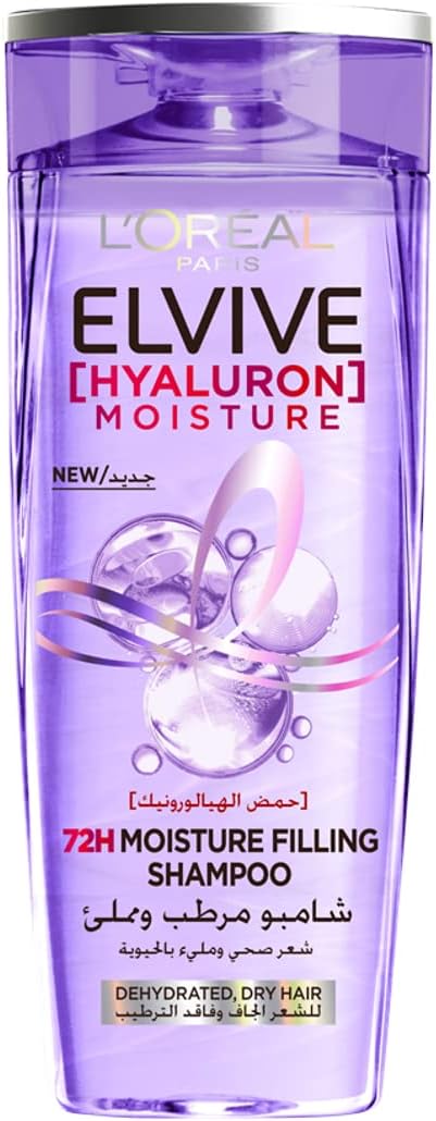 Elvive Hyaluron Moisture 72H Moisture Filling Shampoo with Hyaluronic Acid - 600ml
